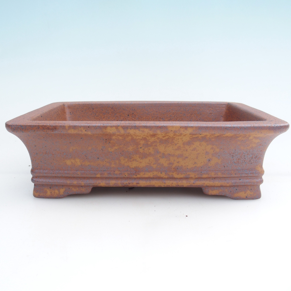 kerámia bonsai tál 24 x 17 x 7 cm, barna