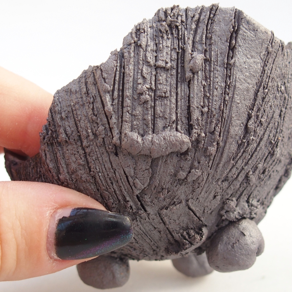 Kerámia kagyló 8,5 x 8 x 5,5 cm , fémes színű