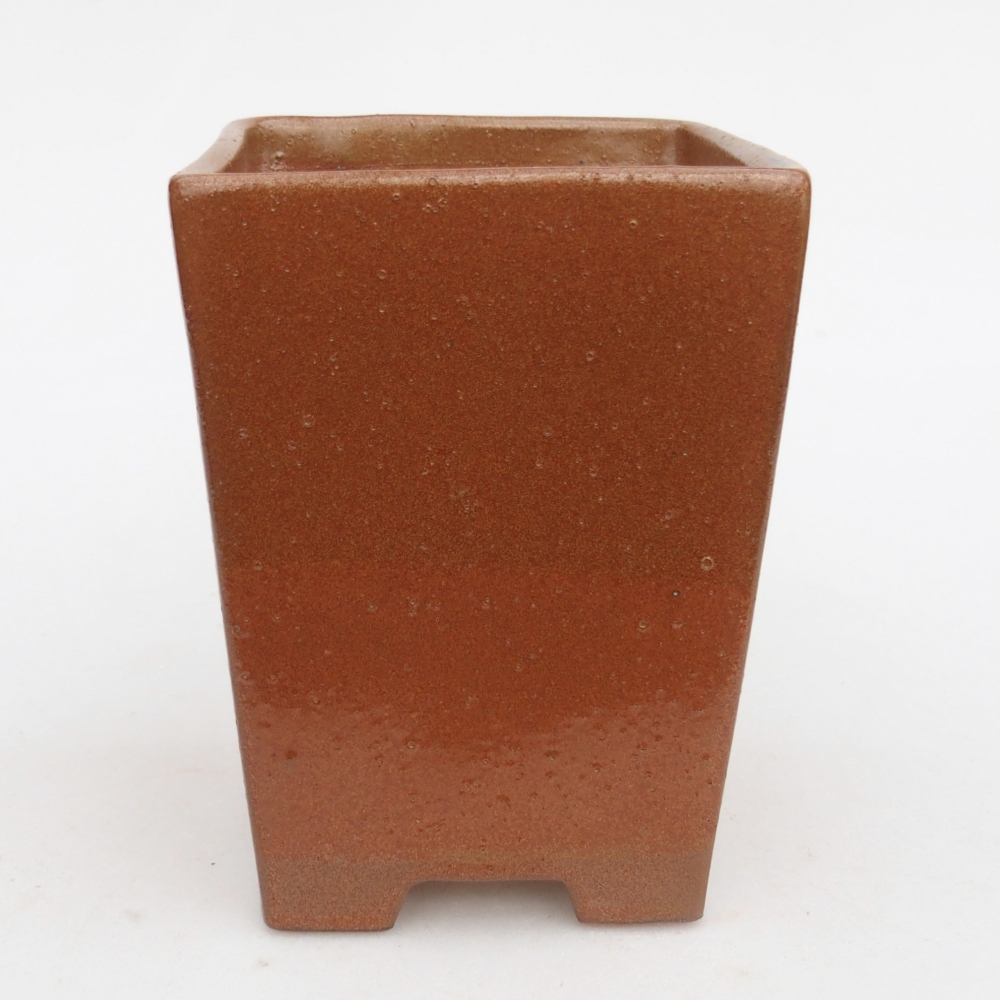 kerámia bonsai tál 9 x 9 x 12,5 cm, barna