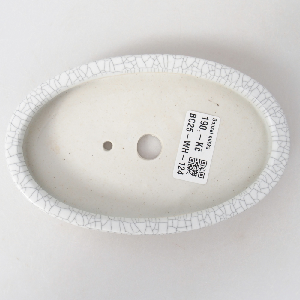 kerámia bonsai tál 15,5 x 10 x 2 cm, raku színben