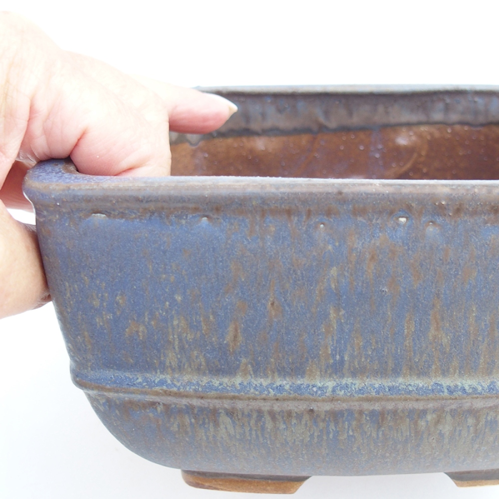 kerámia bonsai tál 10,5 x 10,5 x 7 cm, rózsaszínű