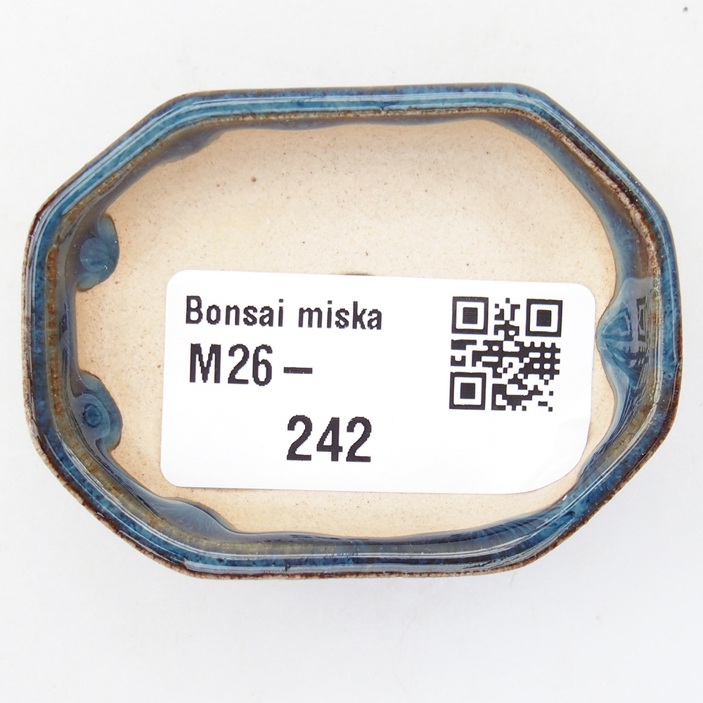 Mini bonsai tál 5,5 x 4 x 1,5 cm, kék színben