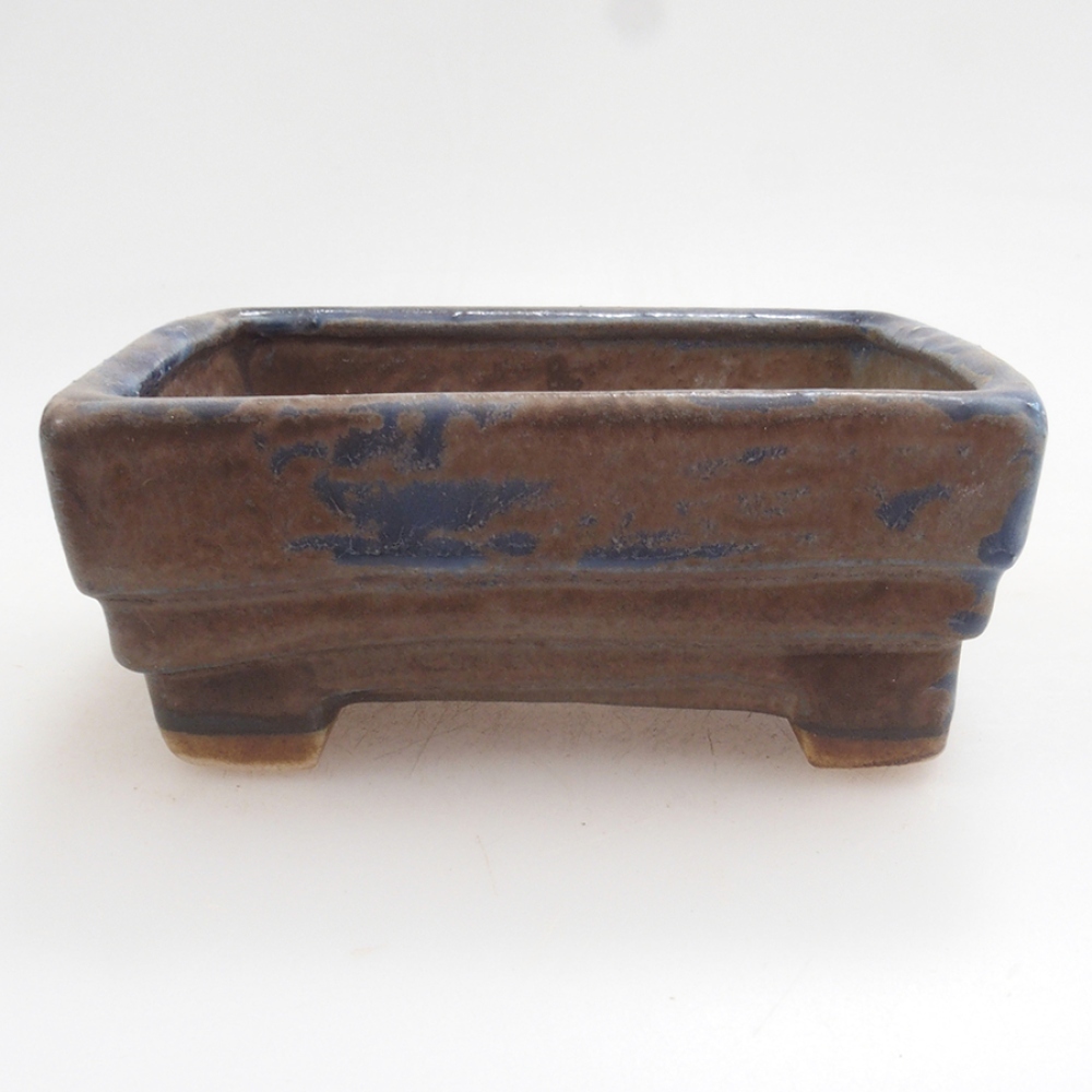 kerámia bonsai tál 10 x 8,5 x 4 cm, barna