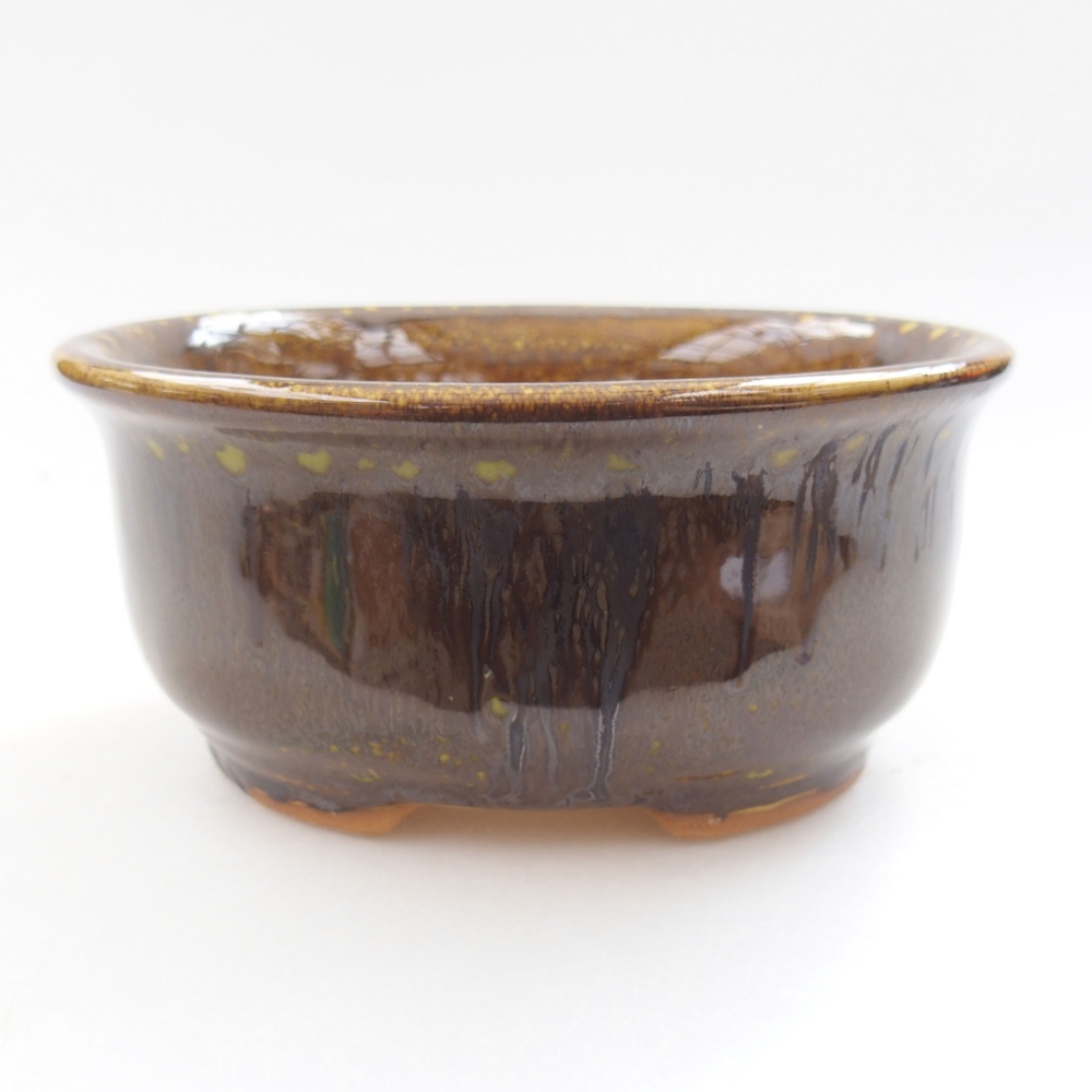 kerámia bonsai tál 22 x 17 x 5 cm, zöld