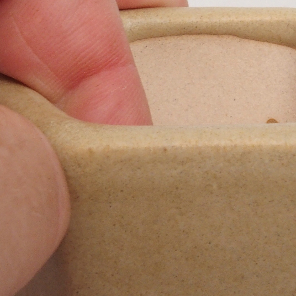 Mini bonsai tál 6,5 x 6 x 4 cm, barna