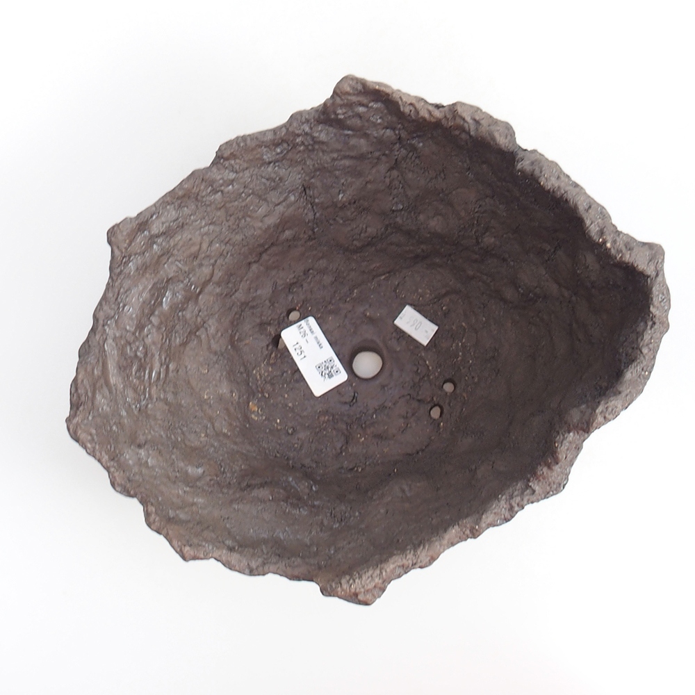 Kerámia kagyló 19 x 15 x 14 cm , barna színű