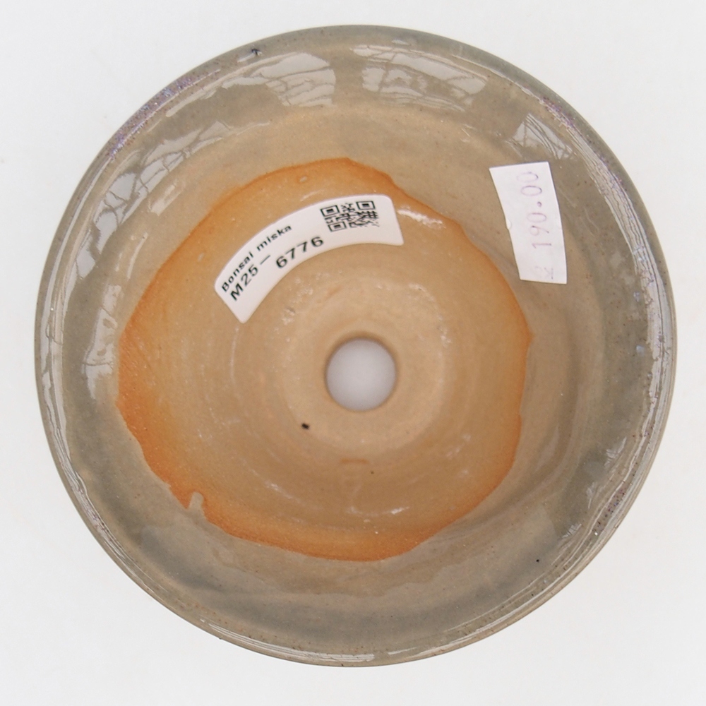 kerámia bonsai tál 10,5 x 10,5 x 7 cm, szürke