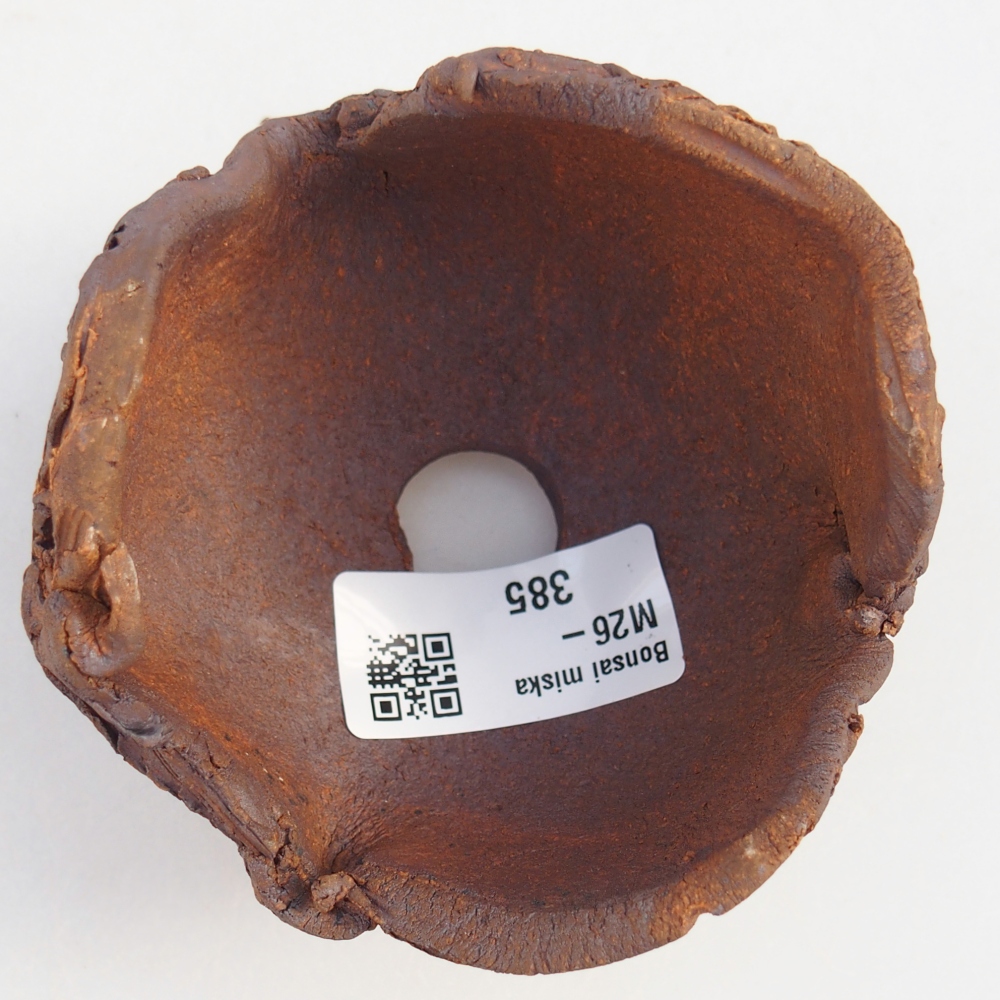 Kerámia kagyló 8,5 x 8,5 x 6,5 cm , barna színű