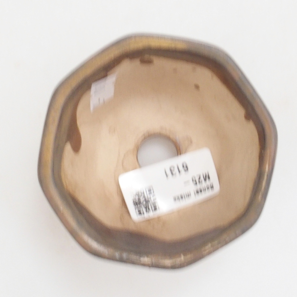 kerámia bonsai tál 10 x 8,5 x 4 cm, barna