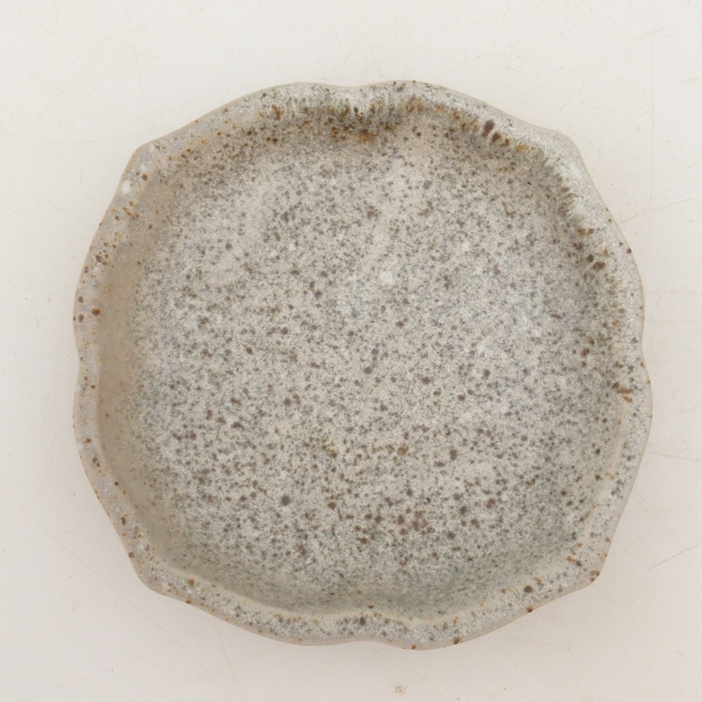 Kerámia csészealj H95 - 8 x 8 x 1 cm - bézs színű