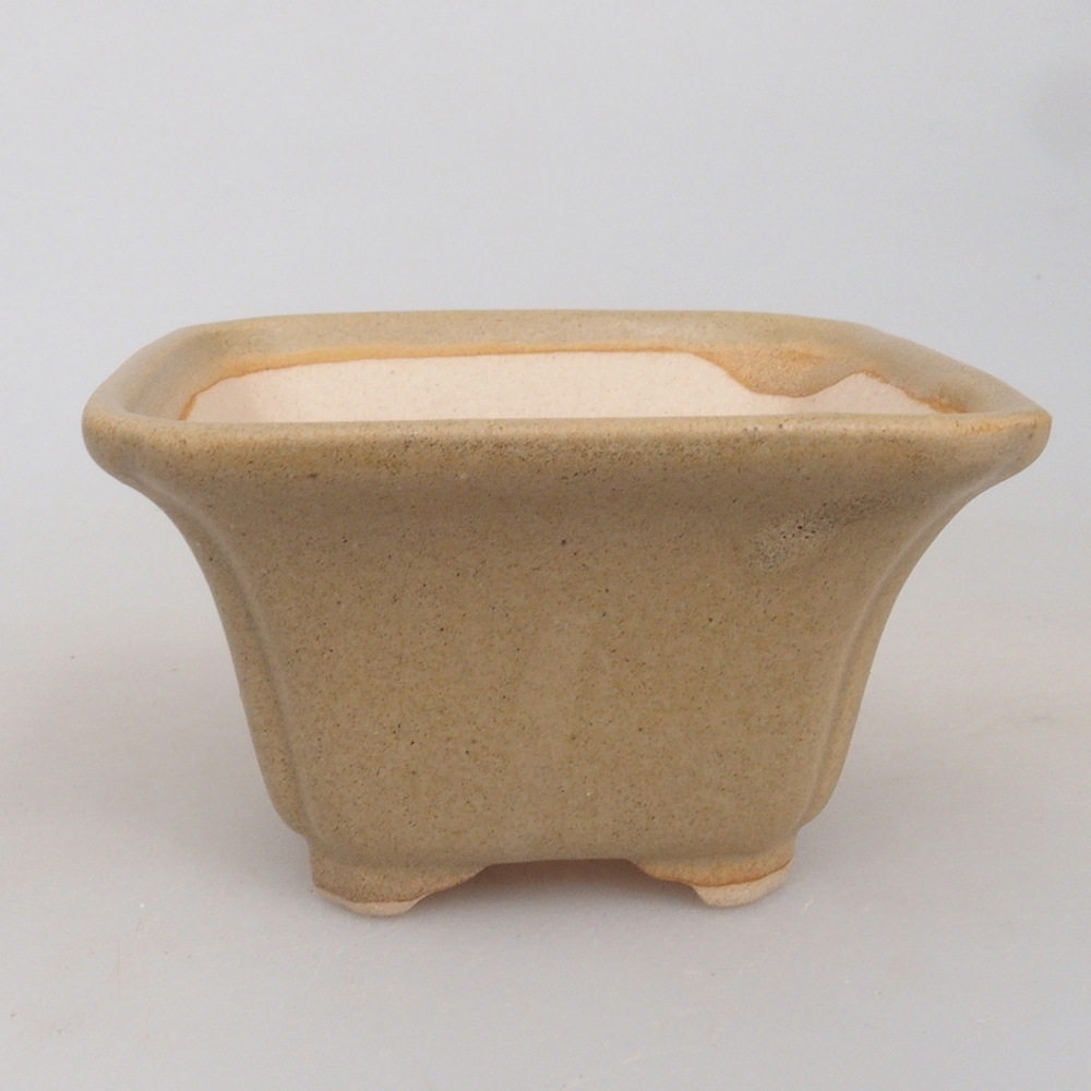 Mini bonsai tál 7,5 x 7,5 x 4,5 cm, barna