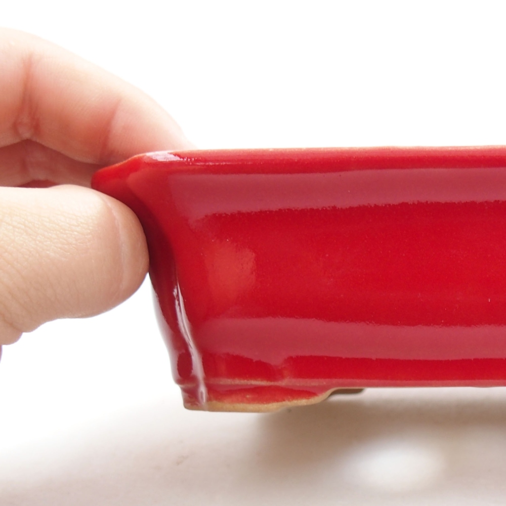 kerámia bonsai tál 22 x 17 x 5 cm, zöld