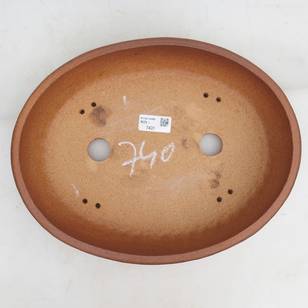 Bonsai tál 33 x 26 x 7,5 cm , színe barna