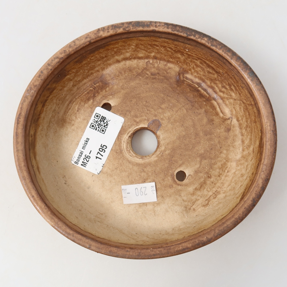 kerámia bonsai tál 15 x 14 x 4 cm, rózsaszínű