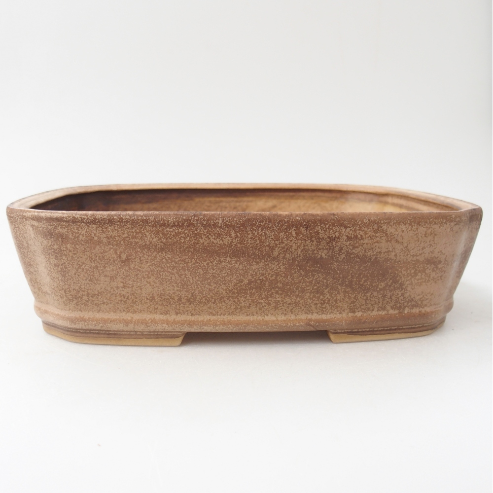 kerámia bonsai tál 24,5 x 21,5 x 6,5 cm, bézs színű