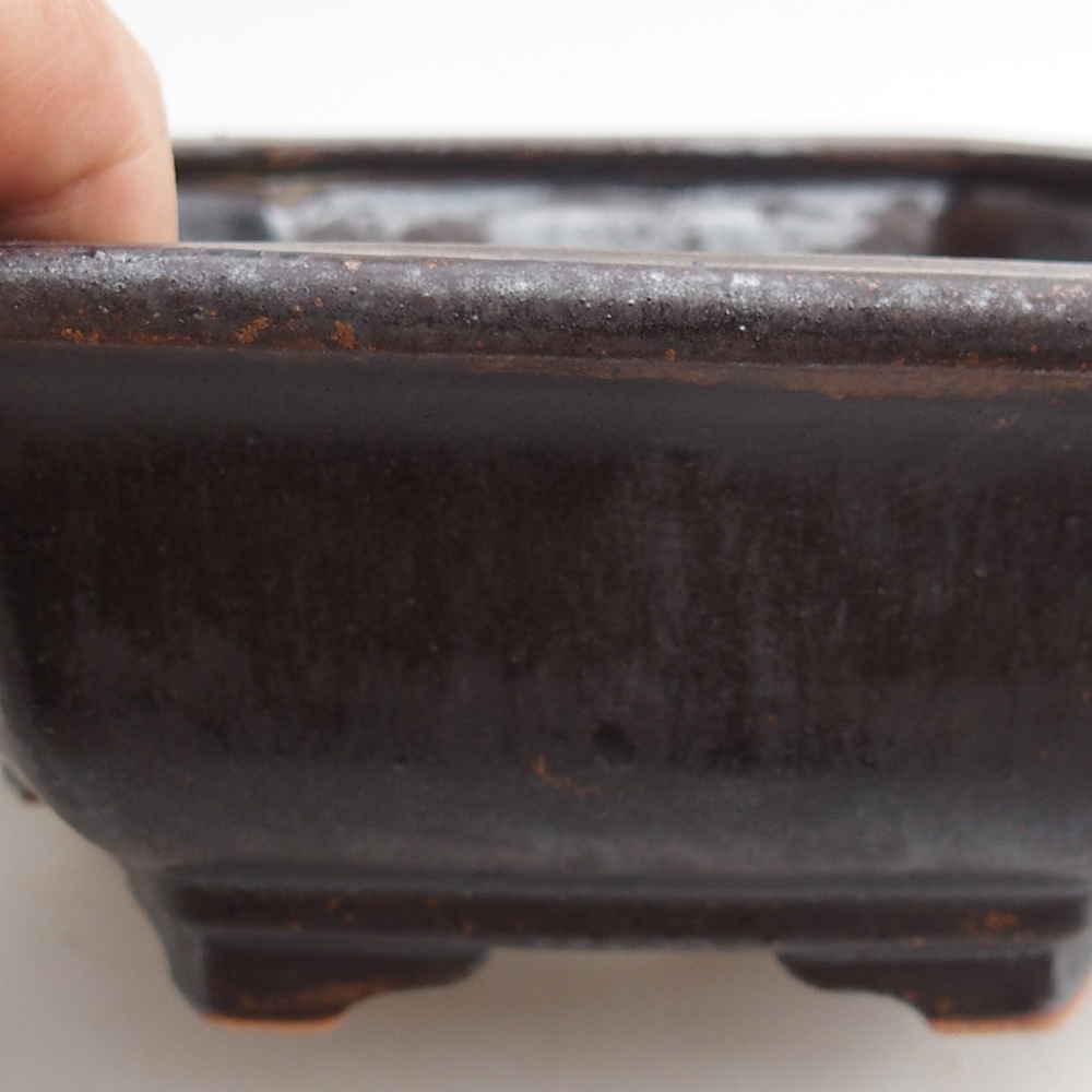 Kerámia bonsai tál 23 x 21 x 7,5 cm, fém színben