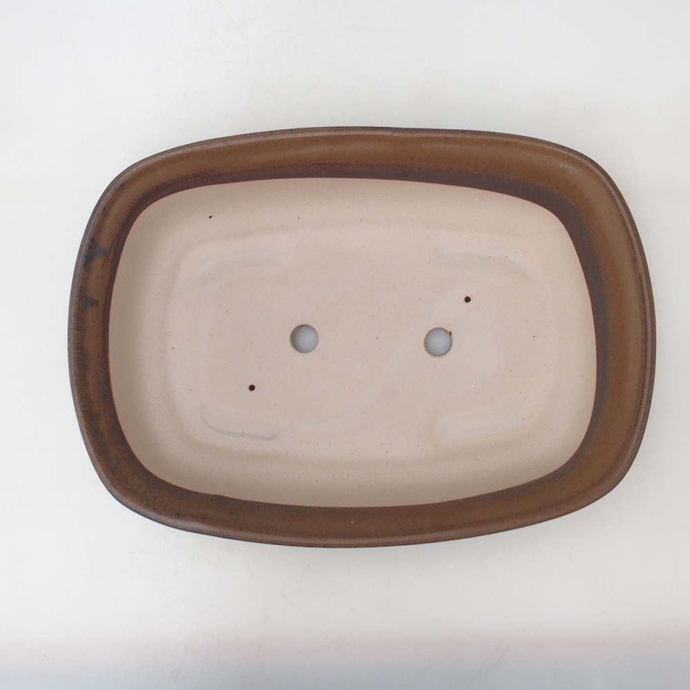 Bonsai tál H10 - 37 x 28 x 9 cm - barna