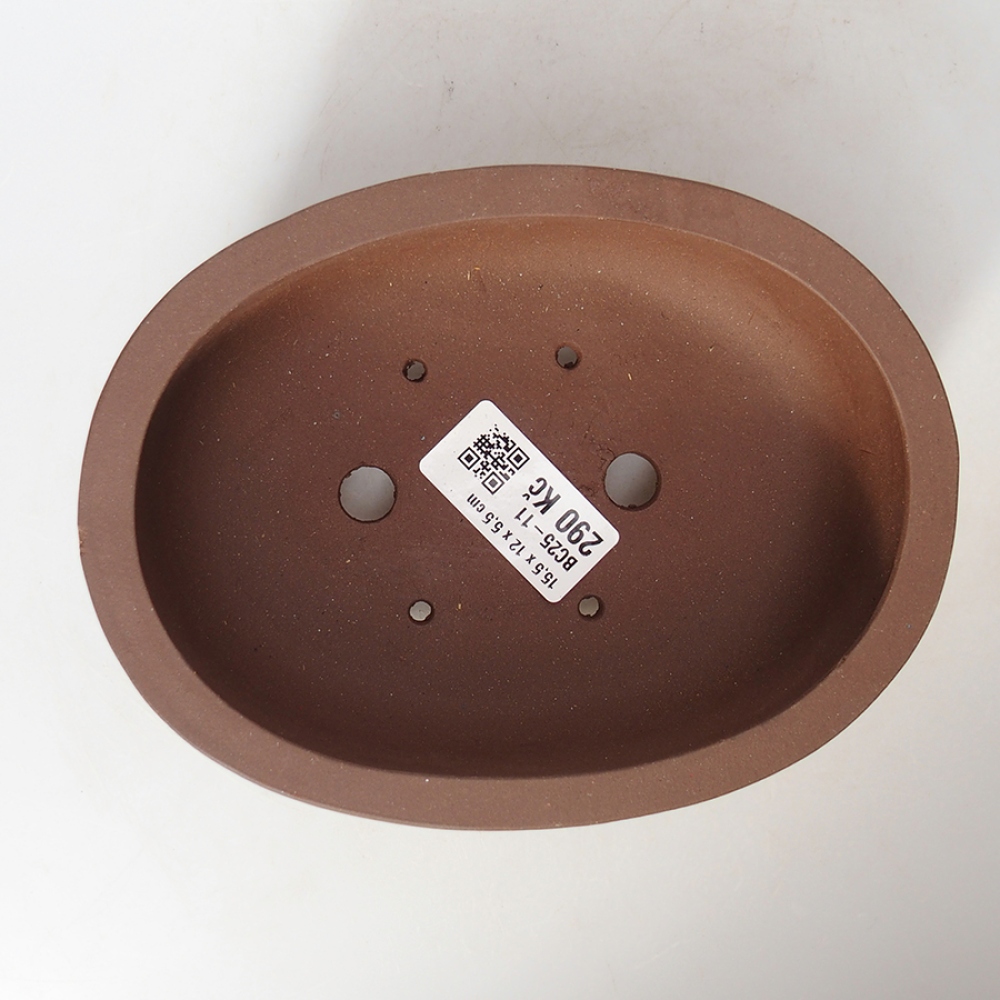 kerámia bonsai tál 15,5 x 12 x 5,5 cm, barna