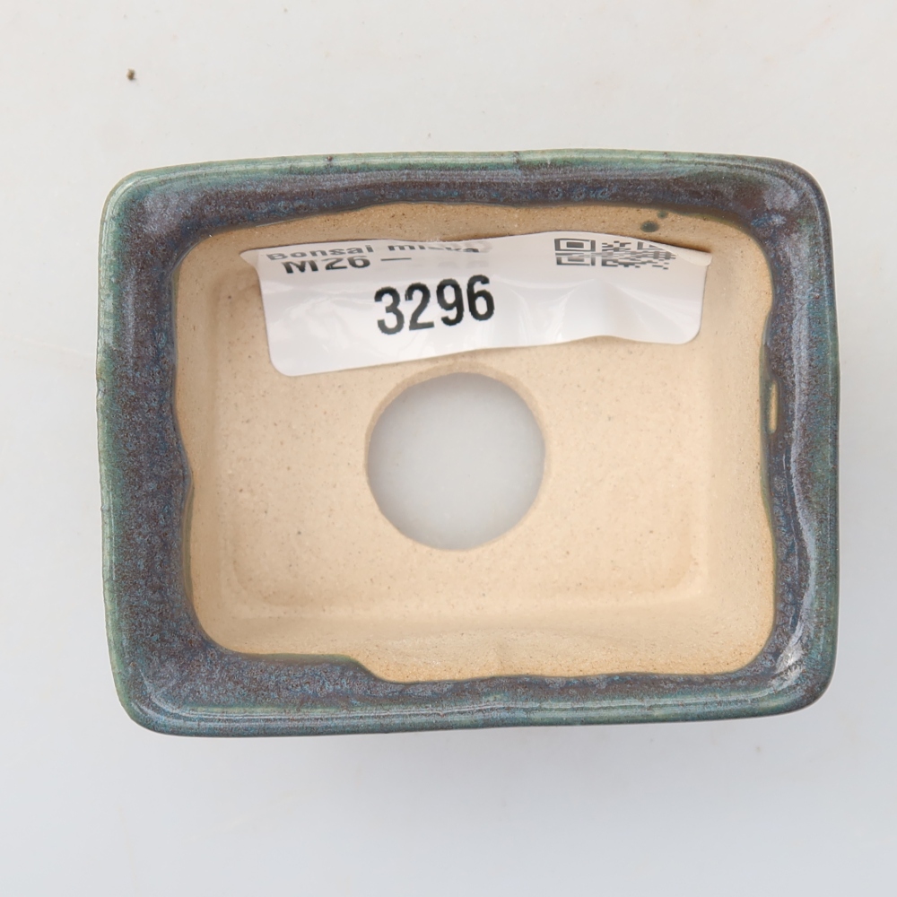 Kerámia bonsai tál 6 x 4,5 x 2,5 cm, szín: szürke