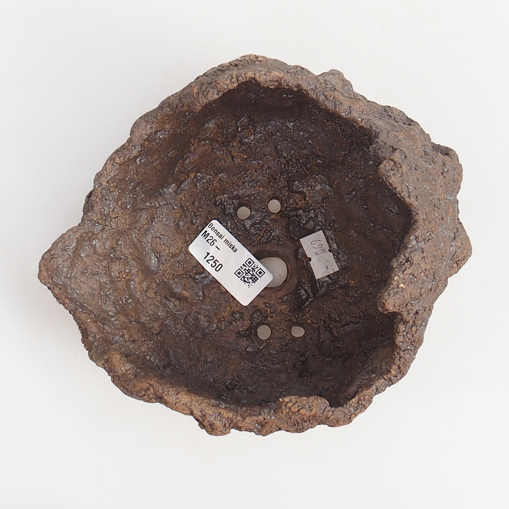 Kerámia kagyló 19 x 15 x 14 cm , barna színű