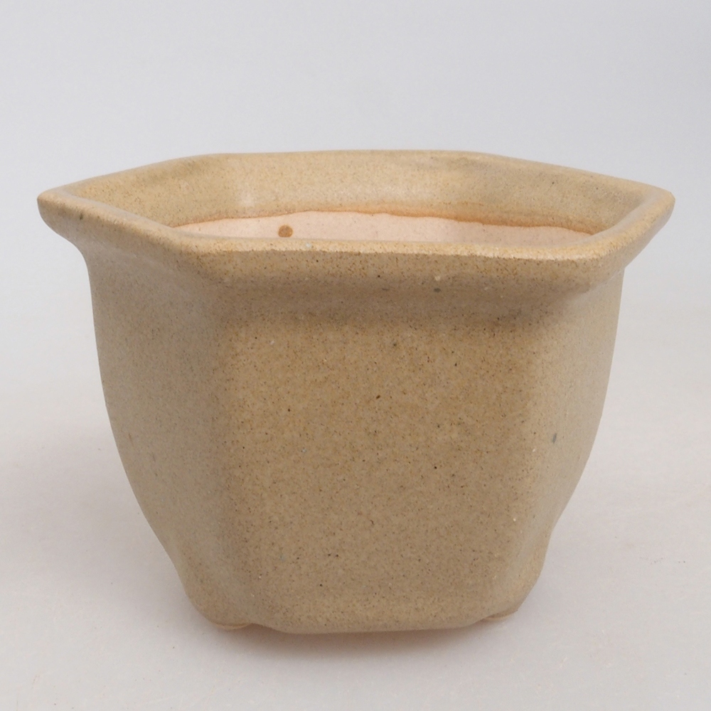 Mini bonsai tál 7 x 7 x 5 cm, barna