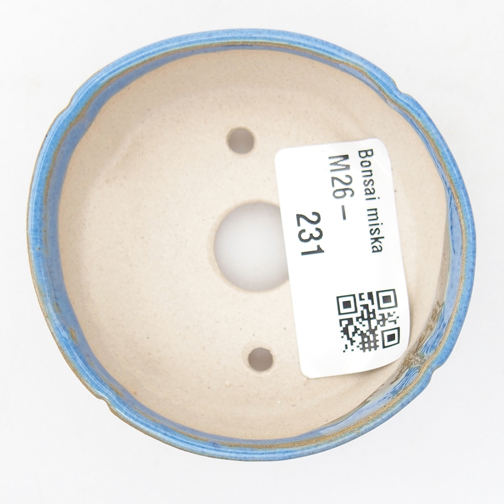 Mini bonsai tál 6,5 x 6,5 x 2,5 cm, kék színben