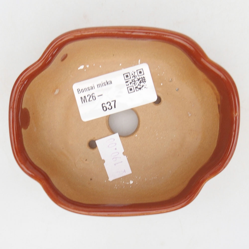 kerámia bonsai tál 125 x 10 x 3 cm, barna