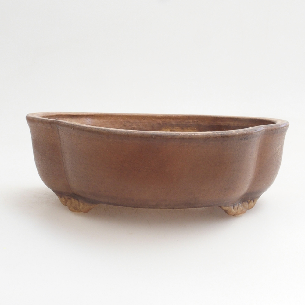 kerámia bonsai tál 10 x 8,5 x 4 cm, barna