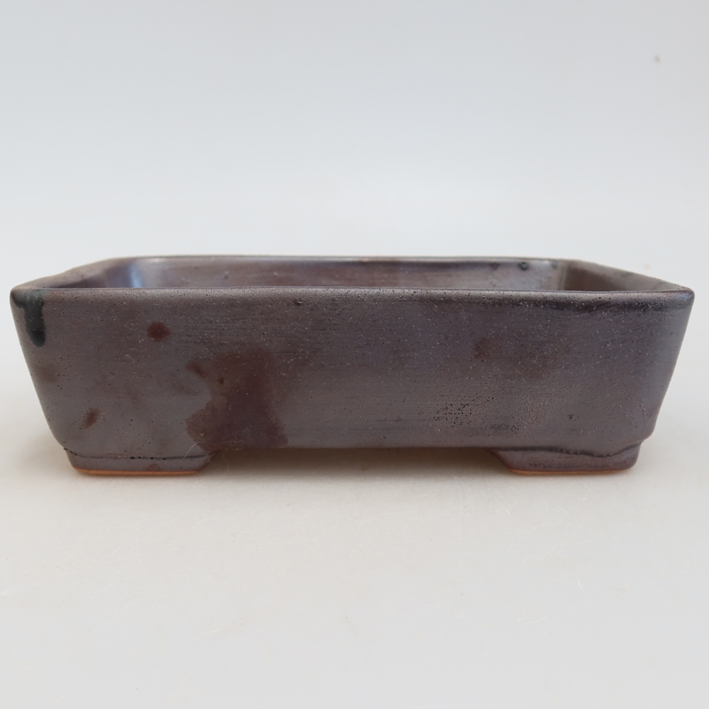 Kerámia bonsai tál 18 x 13 x 5 cm, fém színben