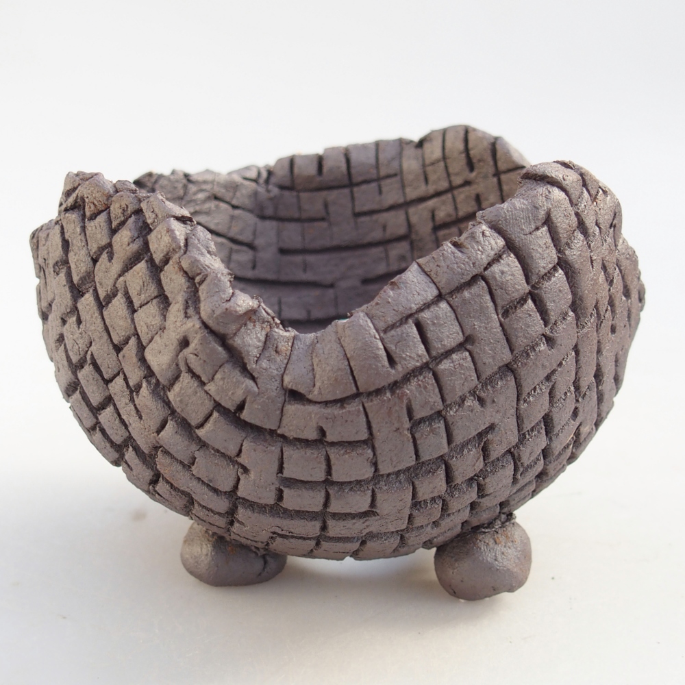 Kerámia kagyló 10 x 10 x 7,5 cm , fémes színű