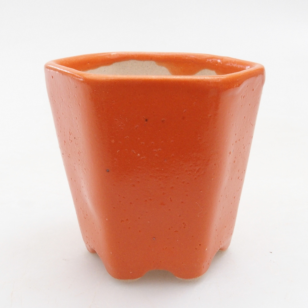 Mini bonsai tál 5 x 5 x 5 cm, narancssárga