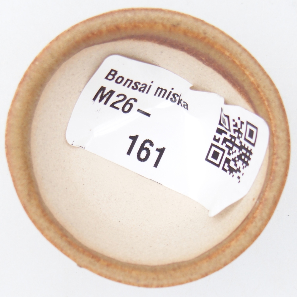Mini bonsai tál 4,5 x 4,5 x 2,5 cm, barna