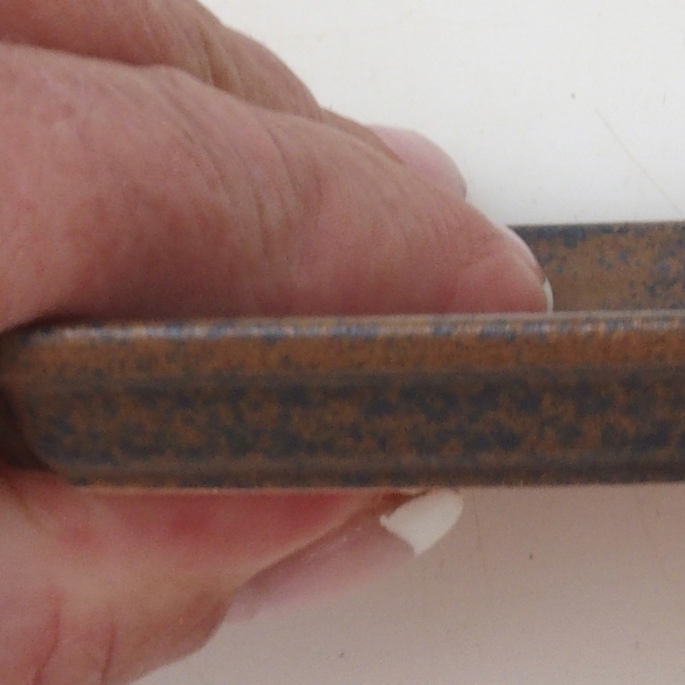 Téglalap alakú bonsai tálca D5-S - 11,5 x 8,5 x 1 cm - barna