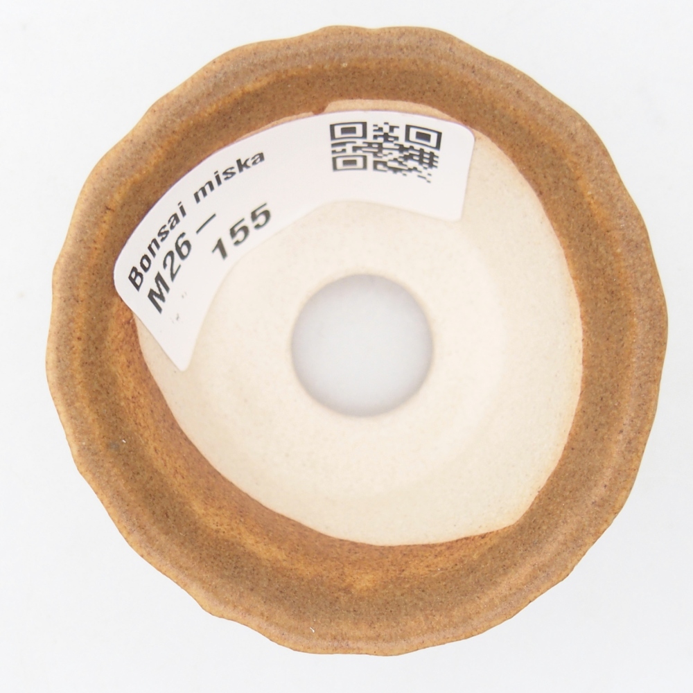 Mini bonsai tál 5,5 x 5,5 x 3 cm, barna