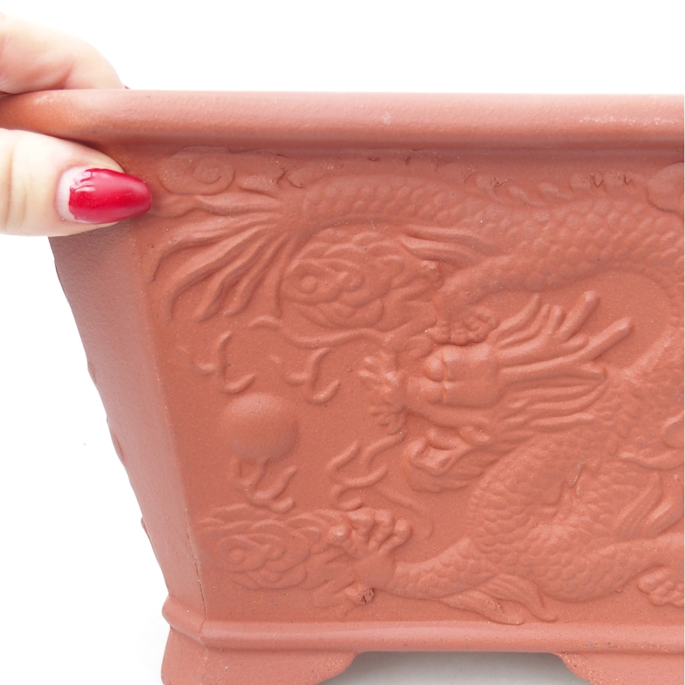 Tál 21 x 21 x 14 cm tégla színű