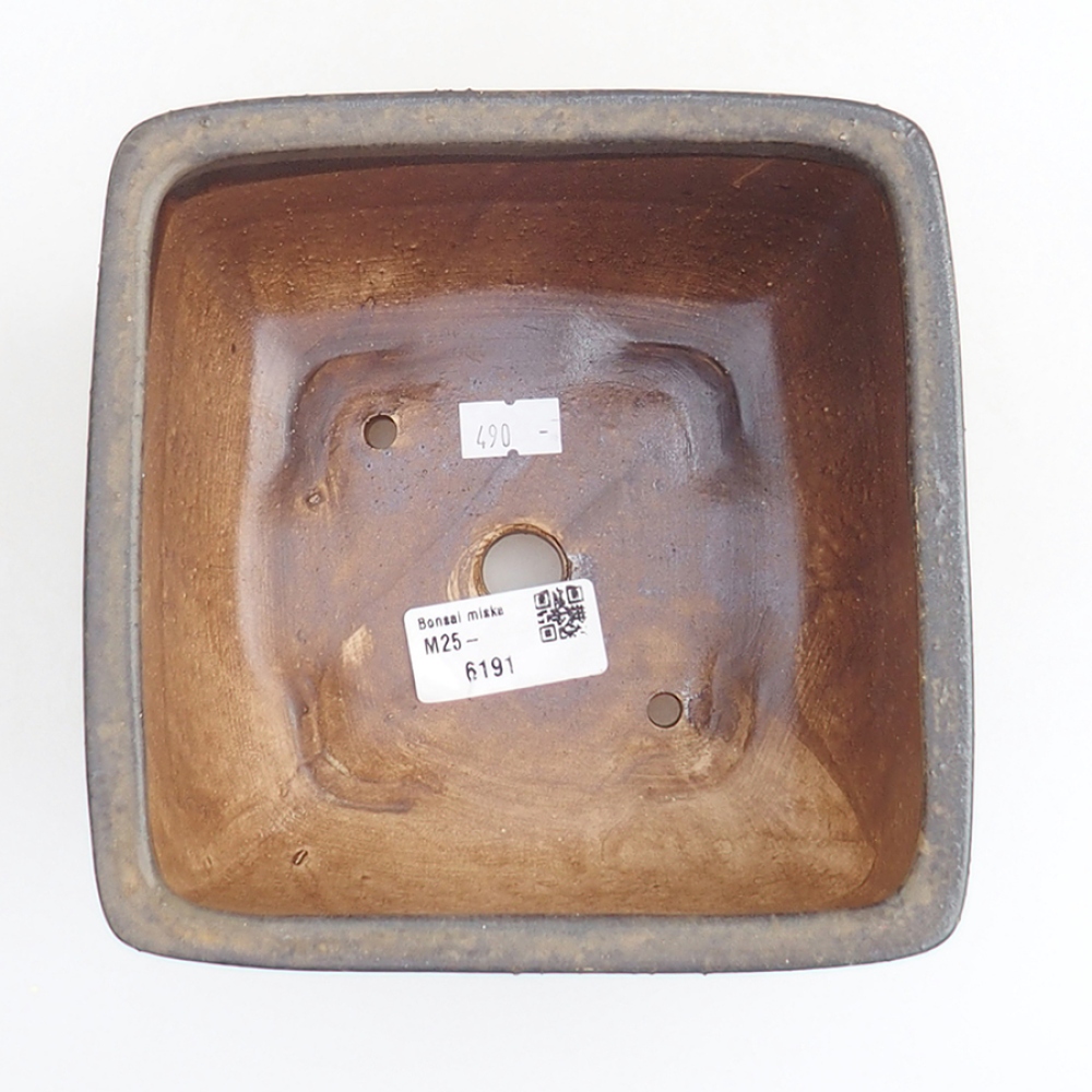 kerámia bonsai tál 10,5 x 10,5 x 7 cm, rózsaszínű