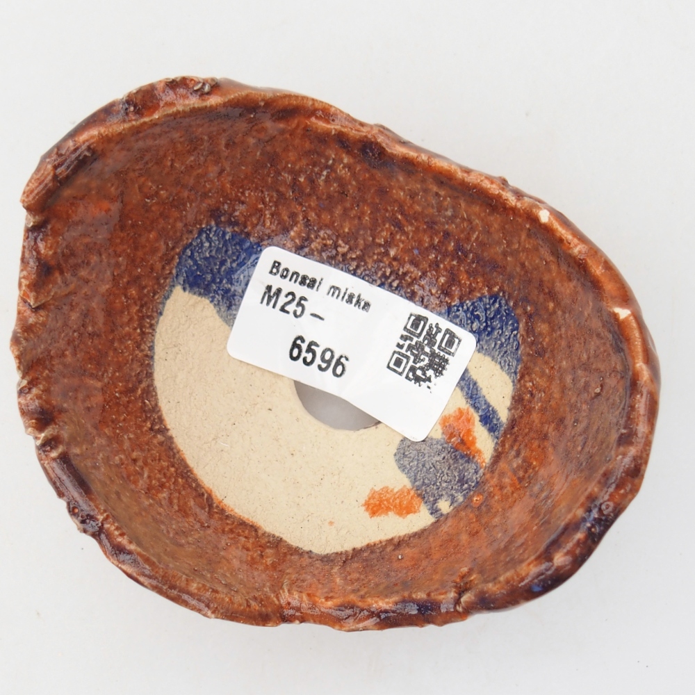 Kerámia kagyló 8 x 9,5 x 5 cm , narancssárga színű