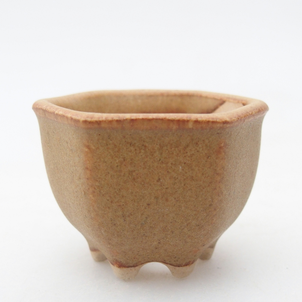 Mini bonsai tál 4 x 3,5 x 3 cm, barna