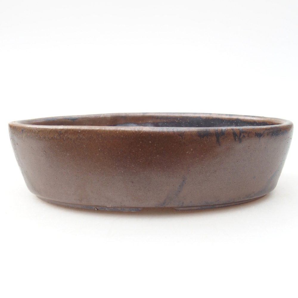 kerámia bonsai tál 16,5 x 11,5 x 4,5 cm, barna