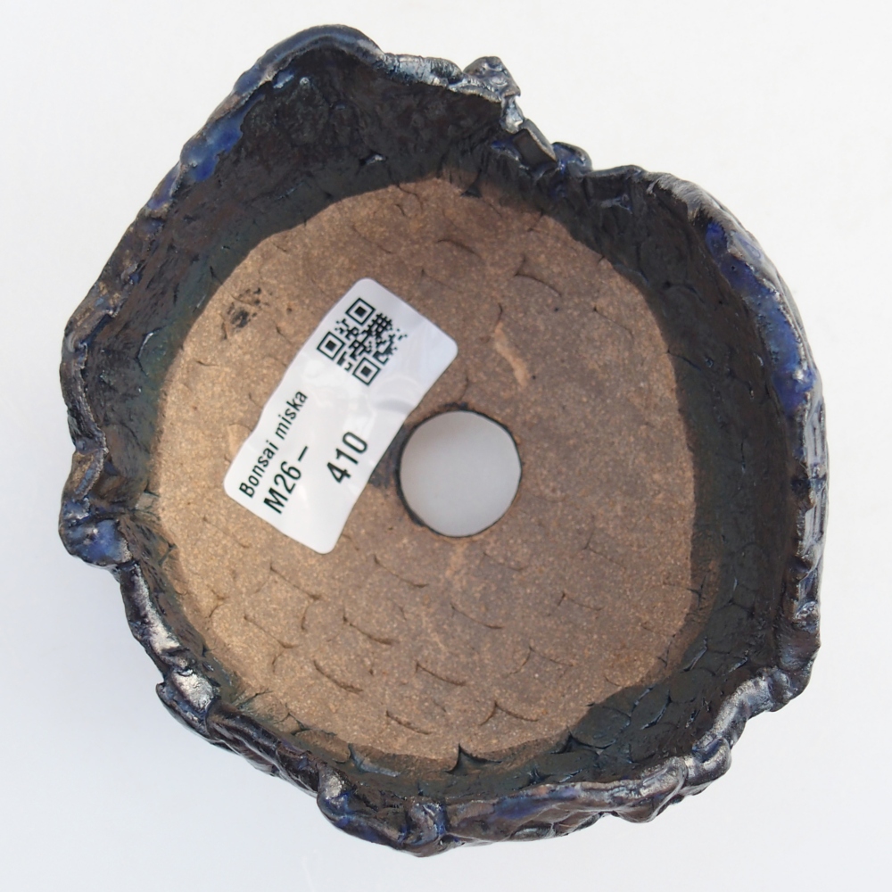 kerámia kagyló 10 x 9 x 8 cm , kék színű