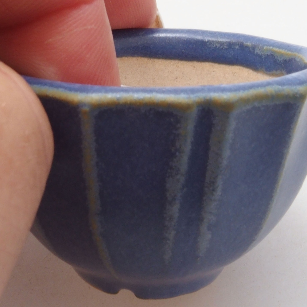 Mini bonsai tál 5 x 5 x 3 cm, kék