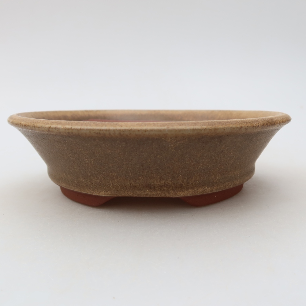 kerámia bonsai tál 15 x 15 x 4,5 cm, barna