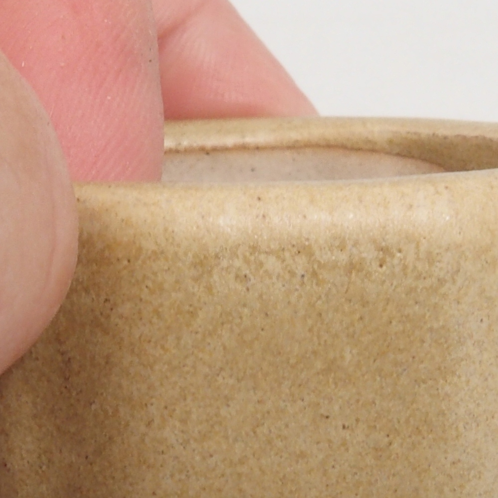 Mini bonsai tál 4,5 x 4,5 x 2 cm, barna