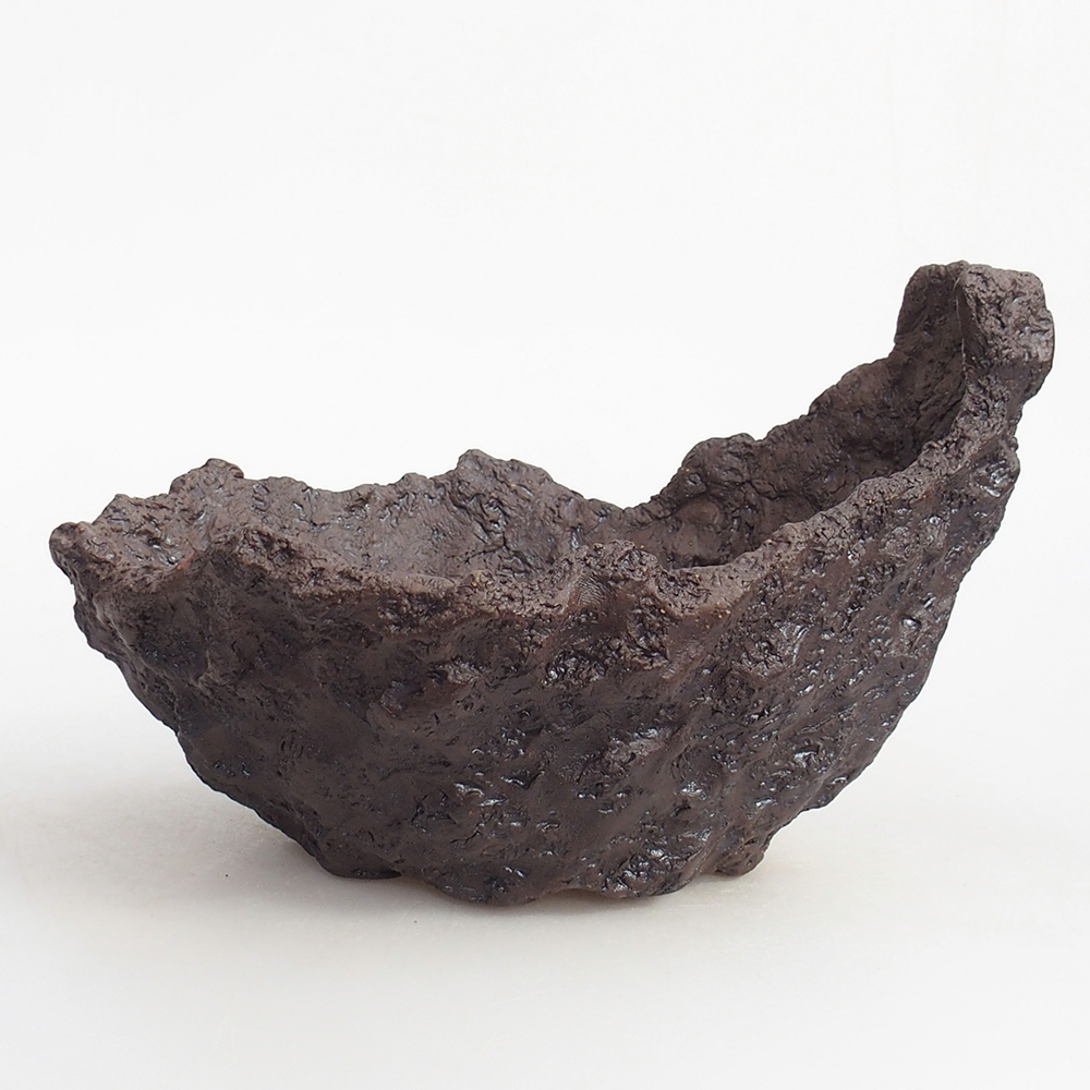 Kerámia kagyló 19 x 15 x 14 cm , barna színű