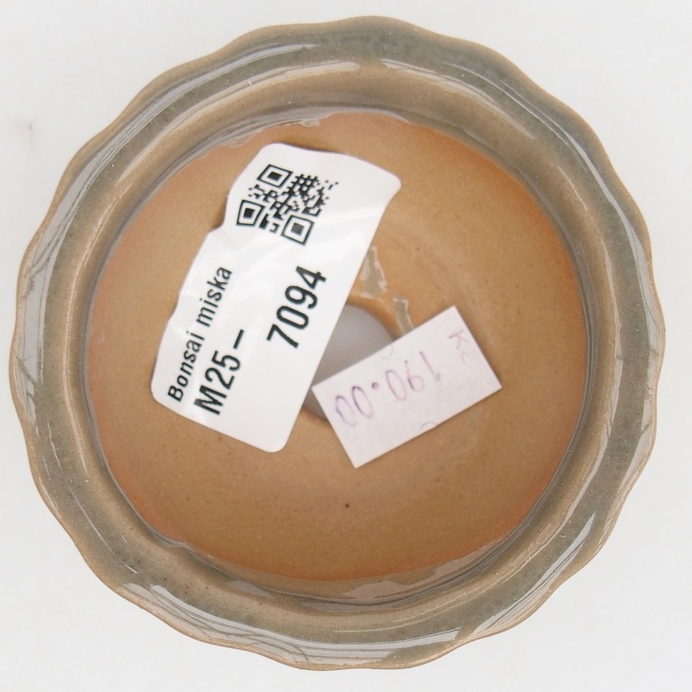 kerámia bonsai tál 7 x 8,5 x 3,5 cm, szürke
