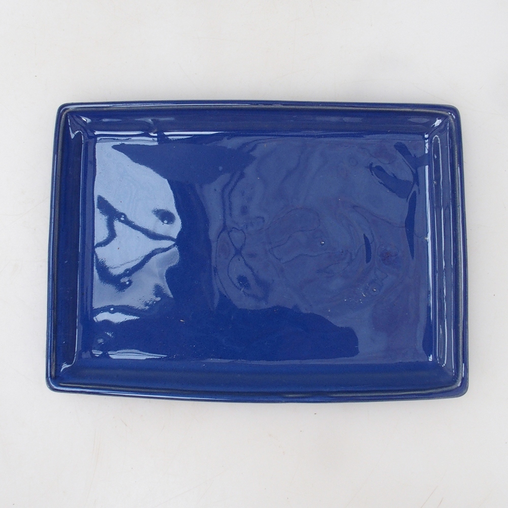 Bonsai csészealj téglalap 19,5 x 14 x 1,5 cm - kék