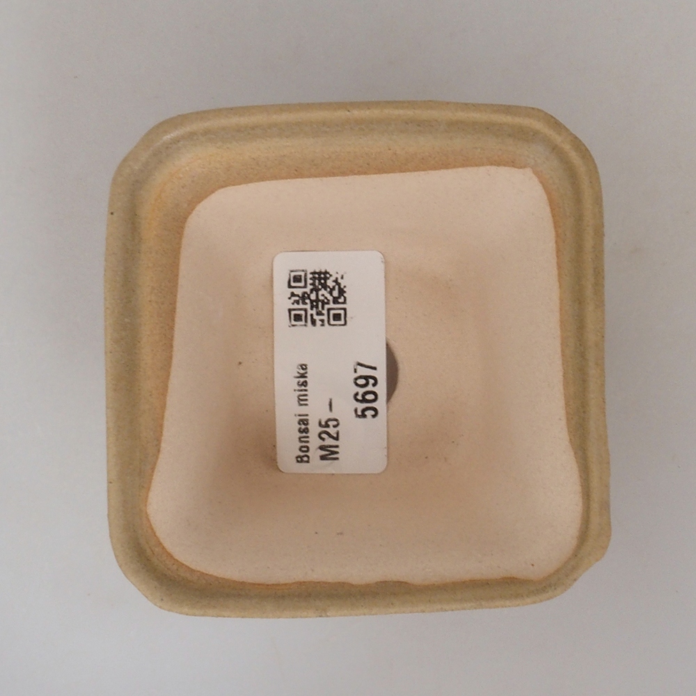 Mini bonsai tál 7,5 x 7,5 x 4,5 cm, barna