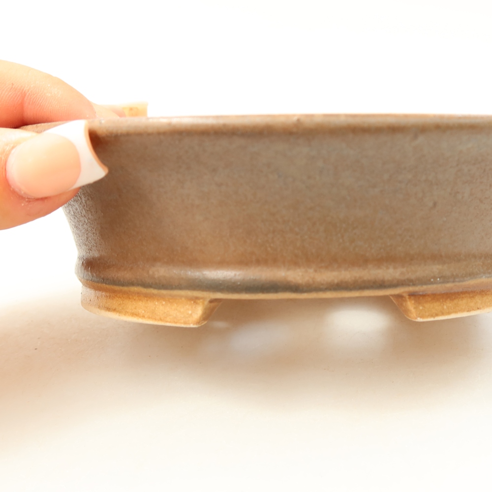kerámia bonsai tál 14,5 x 12,5 x 4 cm, kék színű