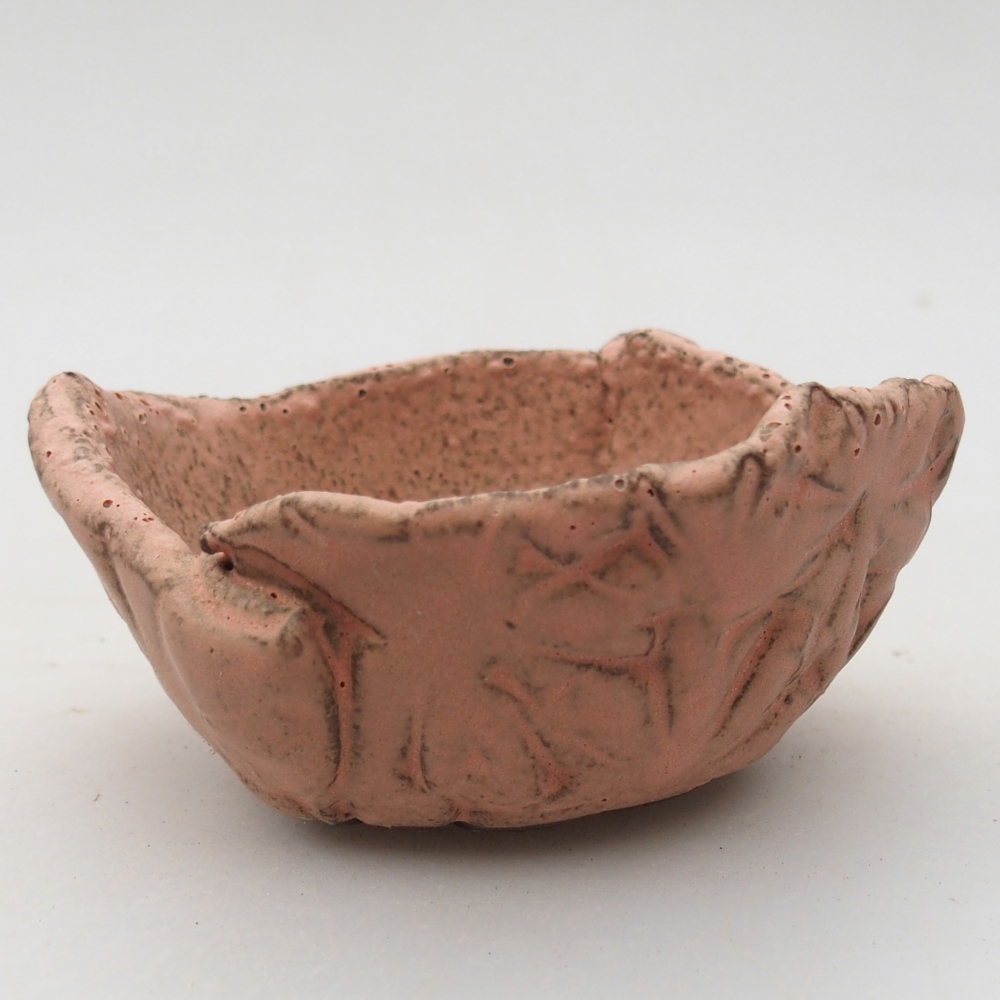 Kerámia kagyló 9 x 8 x 4 cm , rózsaszín színű