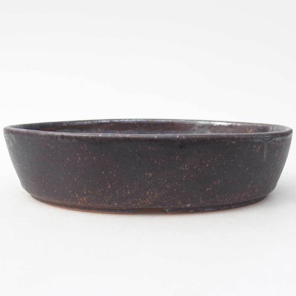 Kerámia bonsai tál 18,5 x 13,5 x 4,5 cm, barna